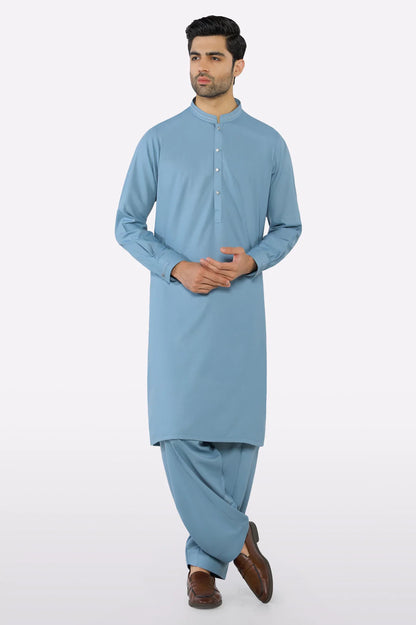 Blue Wash & Wear Shalwar Kameez