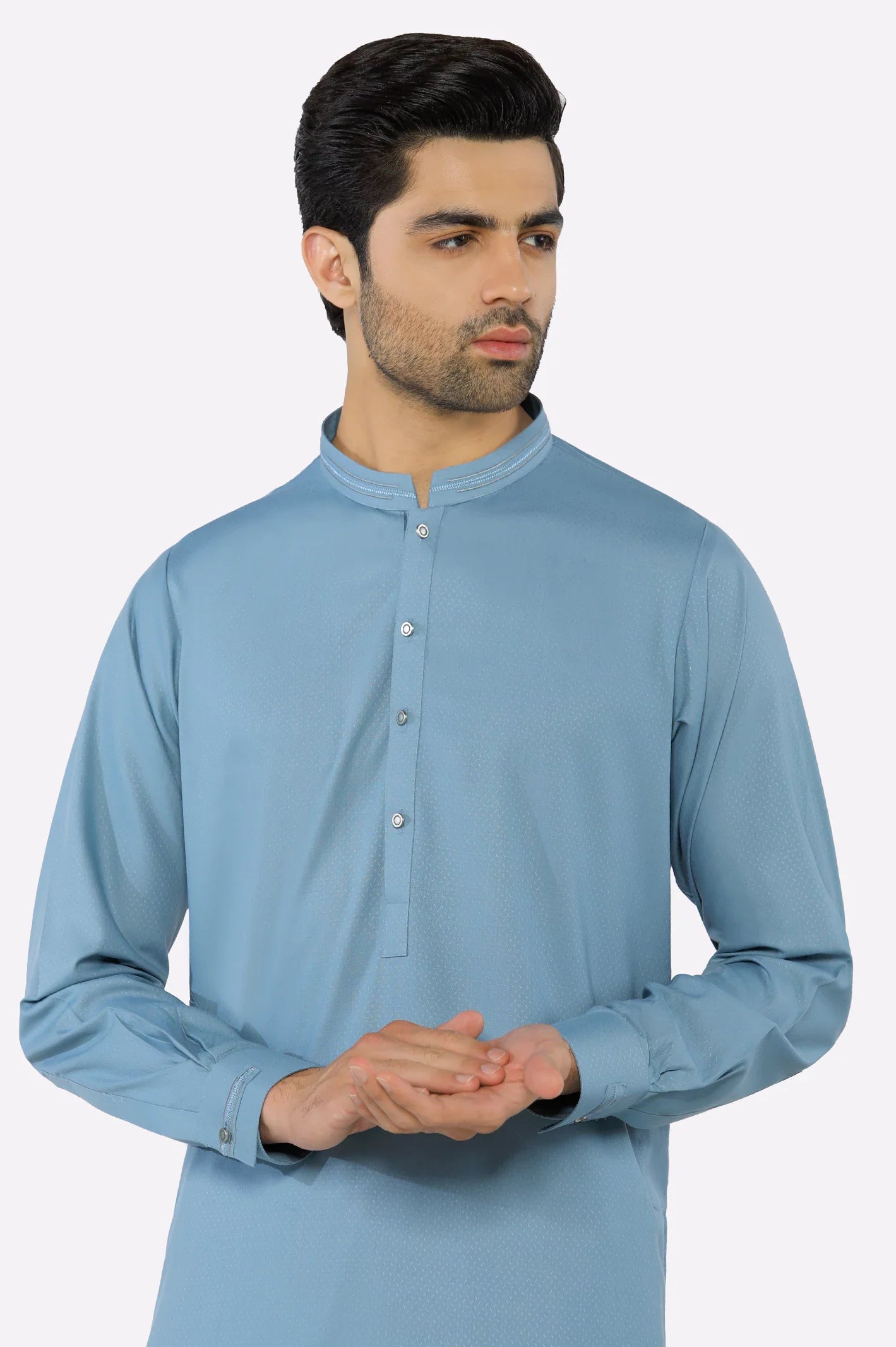 Blue Wash & Wear Shalwar Kameez