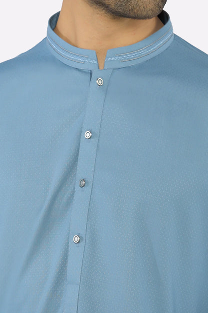 Blue Wash & Wear Shalwar Kameez