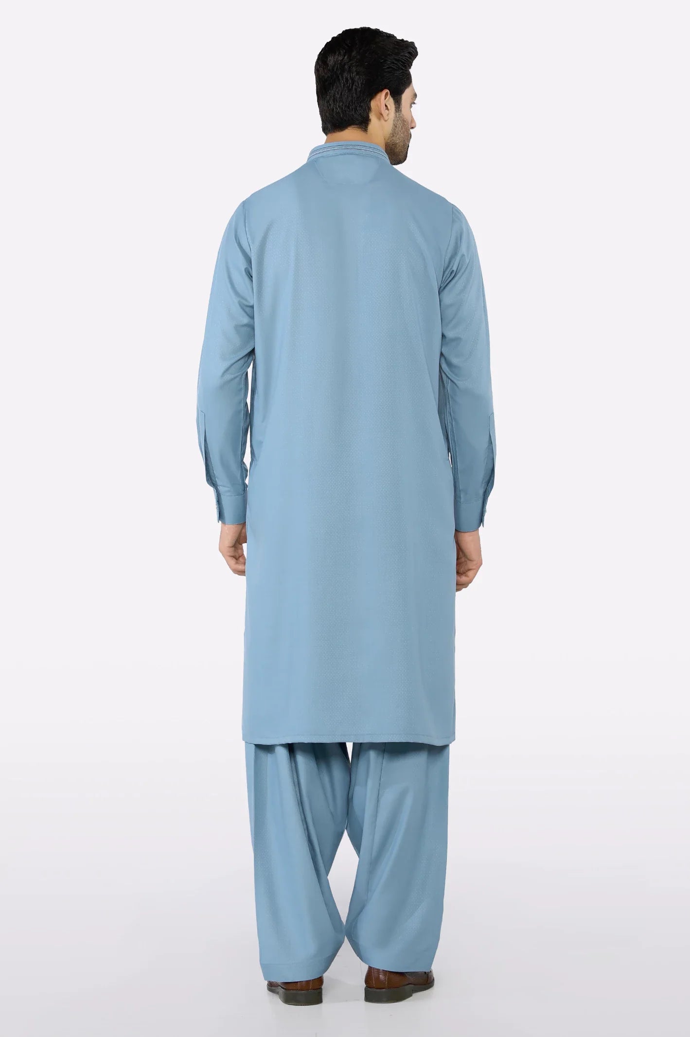 Blue Wash & Wear Shalwar Kameez