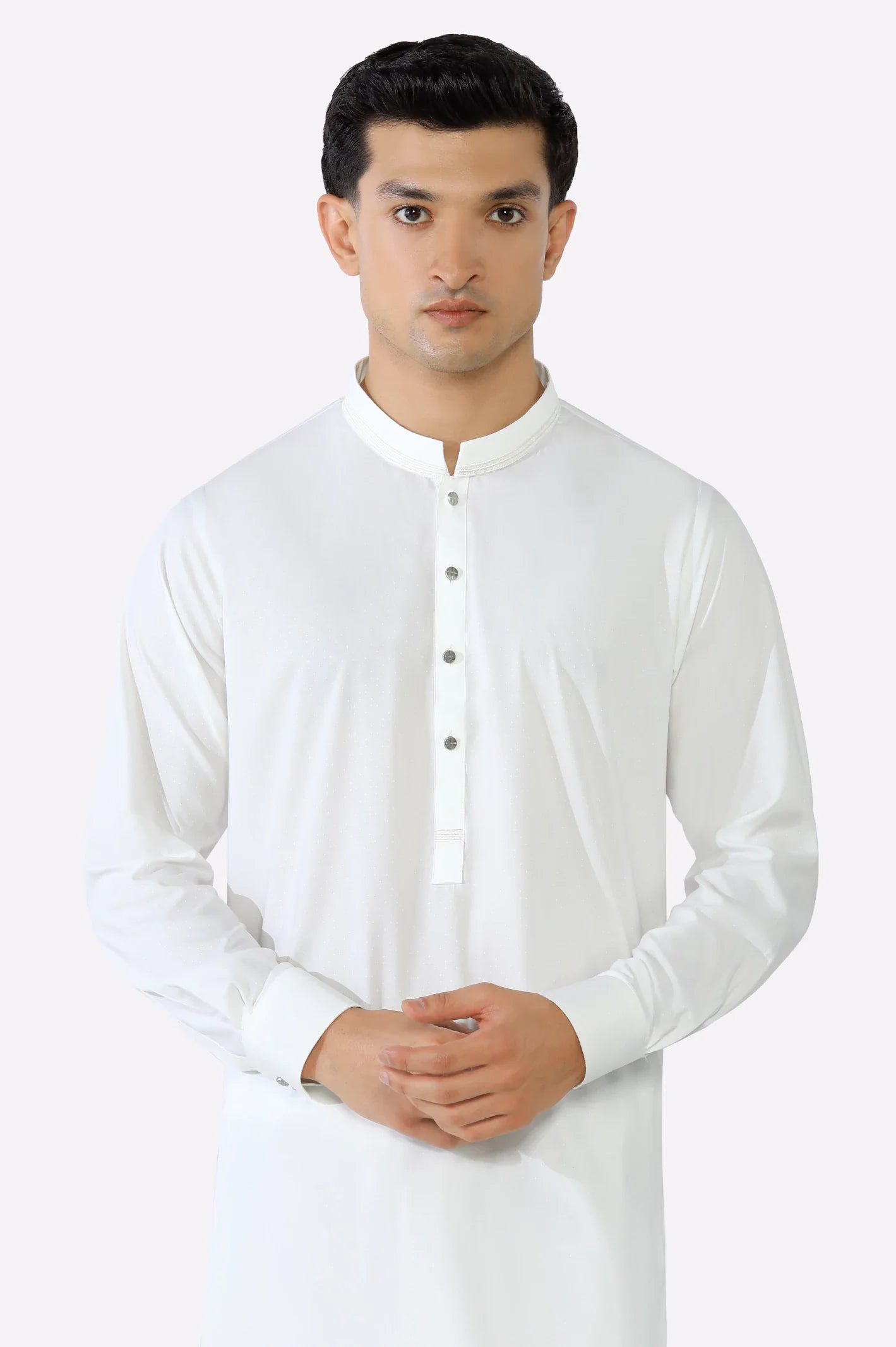 Off White Wash & Wear Shalwar Kameez