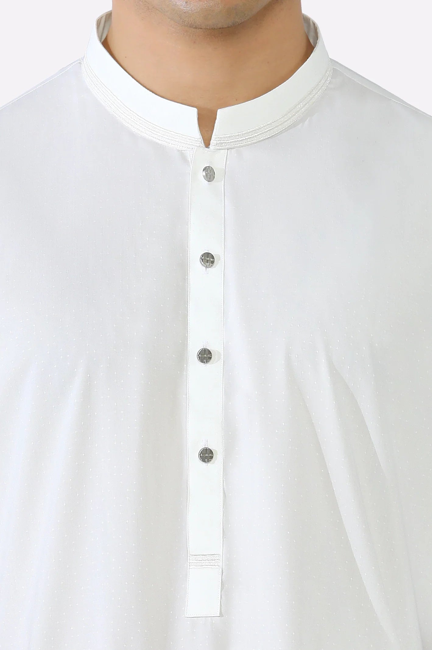 Off White Wash & Wear Shalwar Kameez