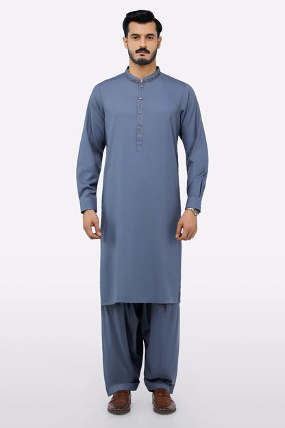 Grey Wash & Wear Shalwar Kameez
