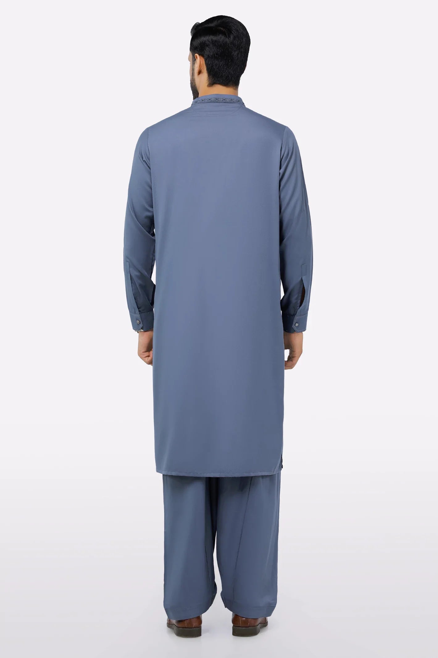 Grey Wash & Wear Shalwar Kameez