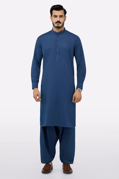 Blue Wash & Wear Shalwar Kameez
