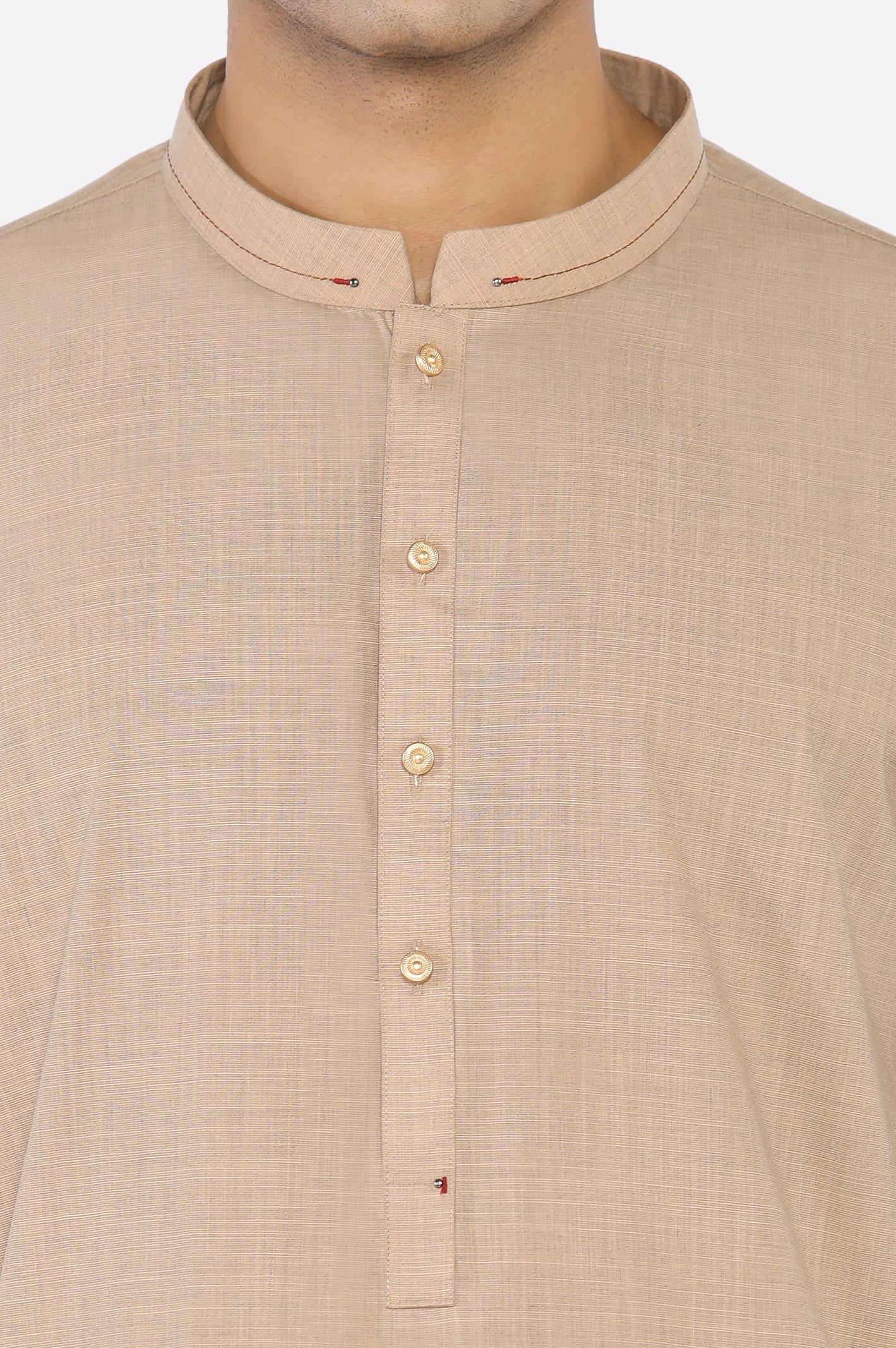 Brown Wash & Wear Kurta Pajama
