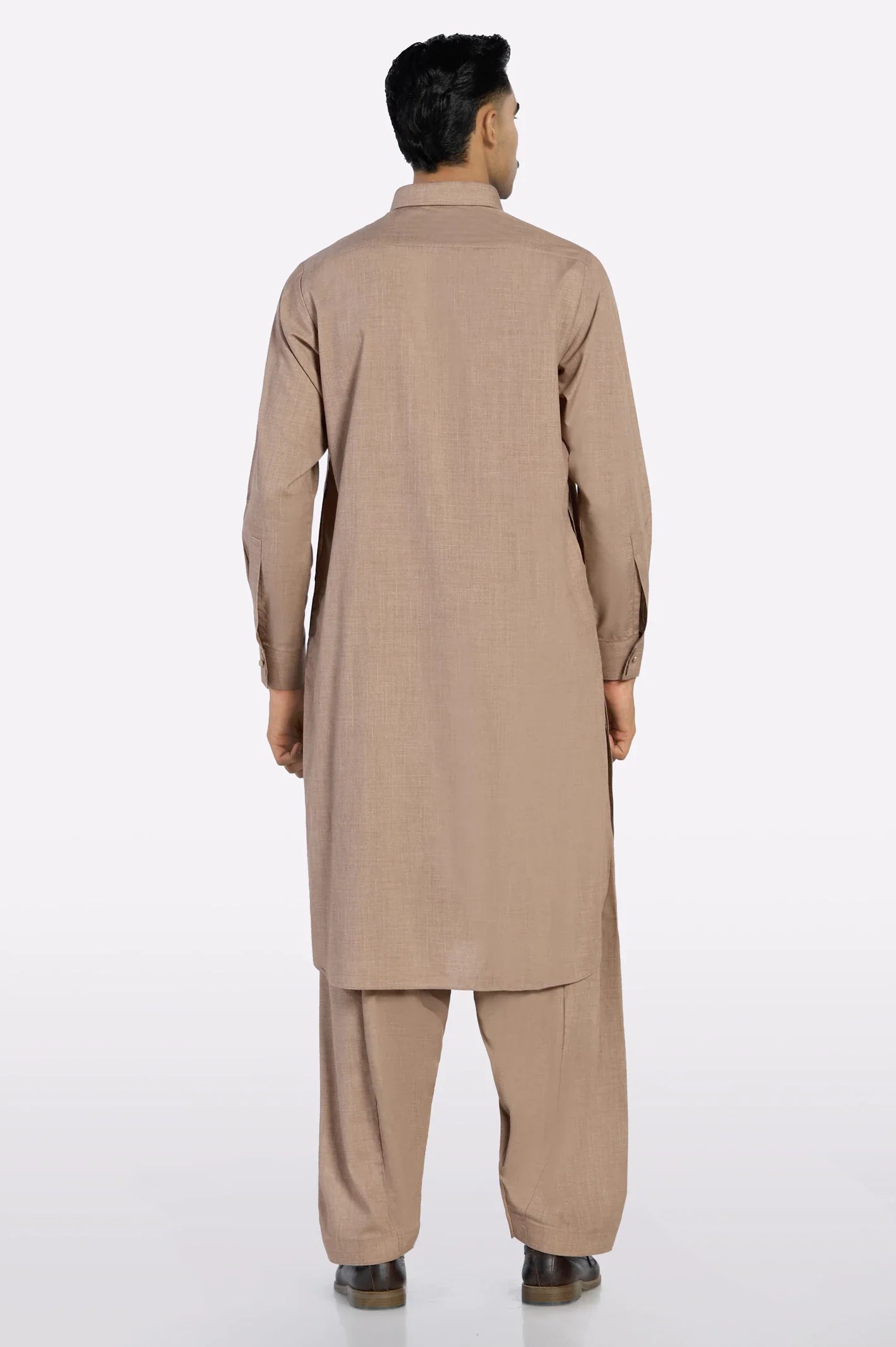 Light Brown Wash & Wear Shalwar Kameez