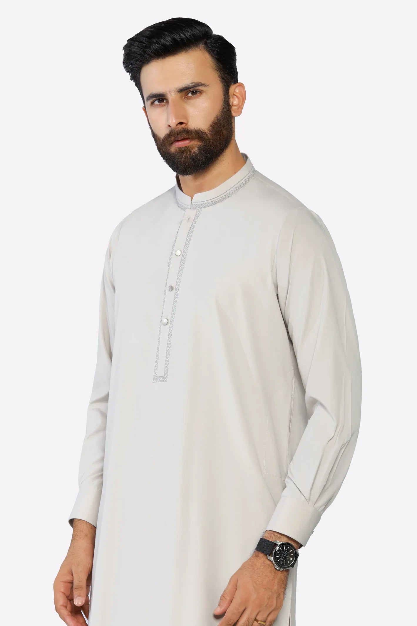 Beige Wash & Wear Shalwar Kameez