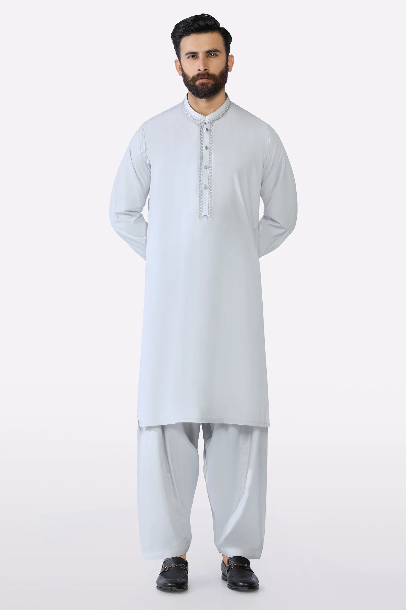Light Grey Boski Shalwar Kameez