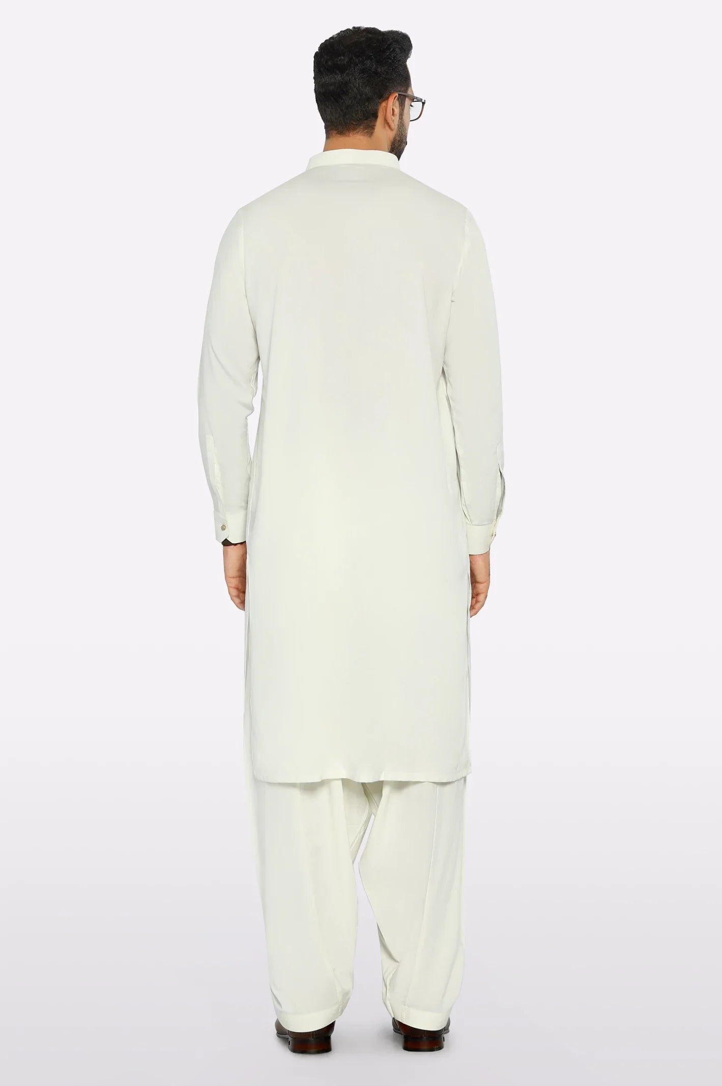 Off White Wash & Wear Shalwar Kameez