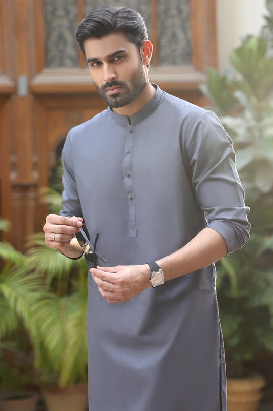 Blue Wash & Wear Shalwar Kameez