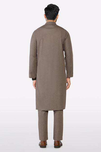 Brown Wash & Wear Kurta Pajama