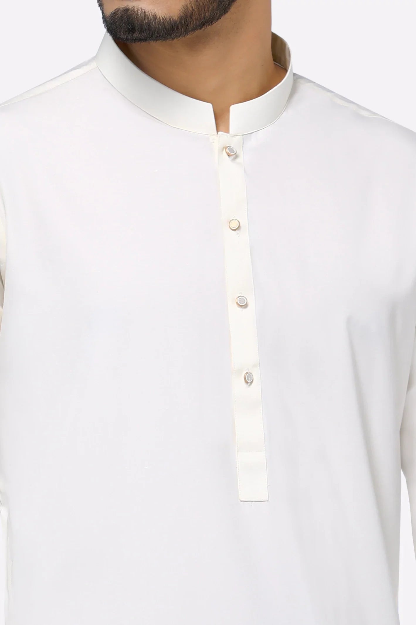 Cream Wash & Wear Shalwar Kameez