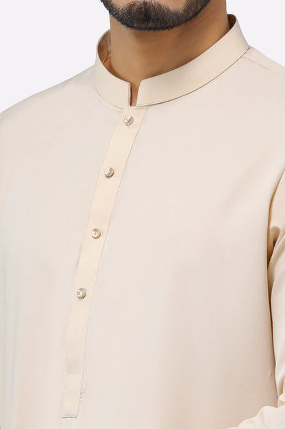 Fawn Wash & Wear Shalwar Kameez
