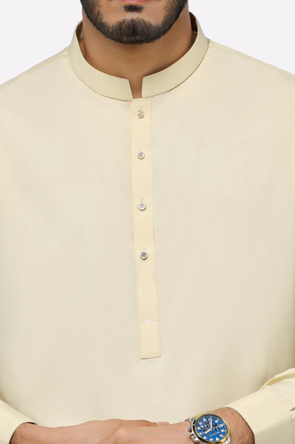 Light Fawn Wash & Wear Shalwar Kameez