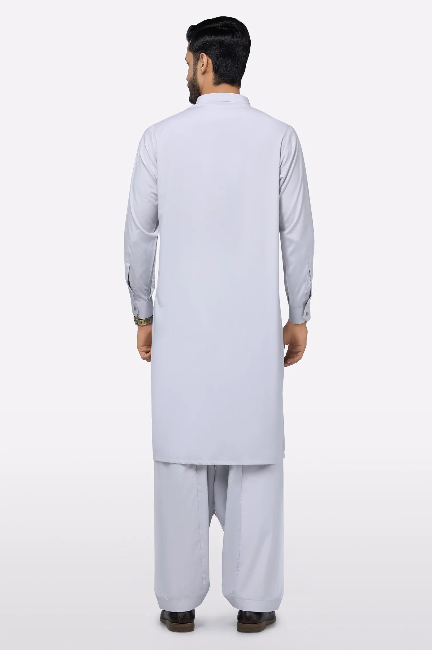 Light Grey Wash & Wear Shalwar Kameez