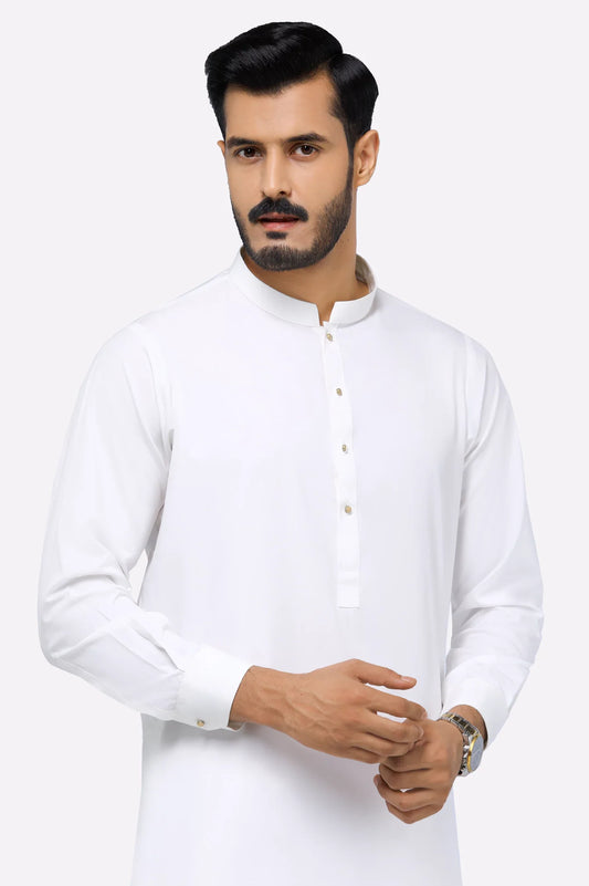 Off White Wash & Wear Shalwar Kameez