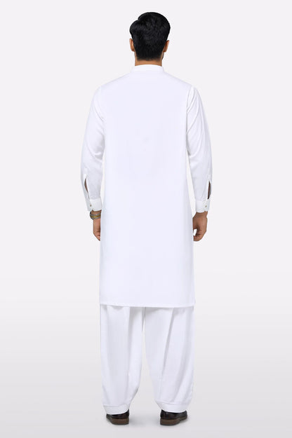 Off White Wash & Wear Shalwar Kameez