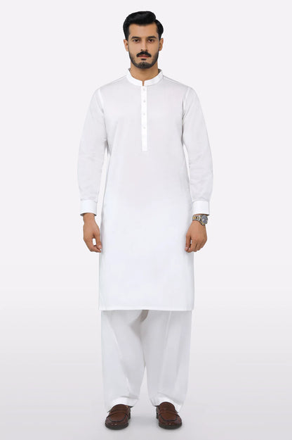 Cream Wash & Wear Shalwar Kameez