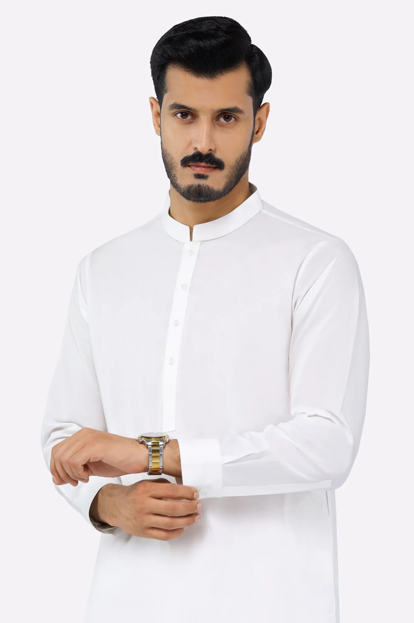 Cream Wash & Wear Shalwar Kameez