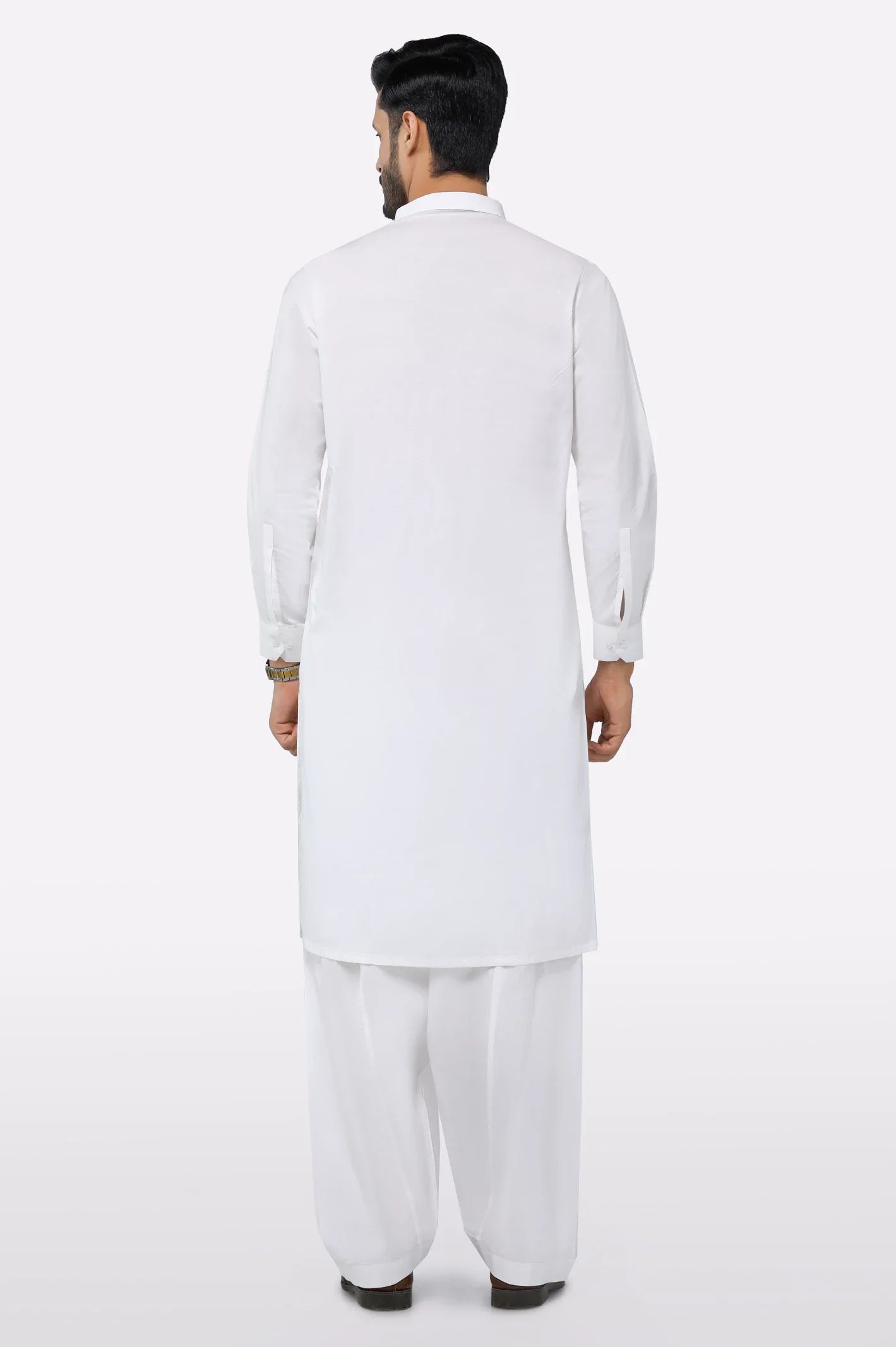 Cream Wash & Wear Shalwar Kameez