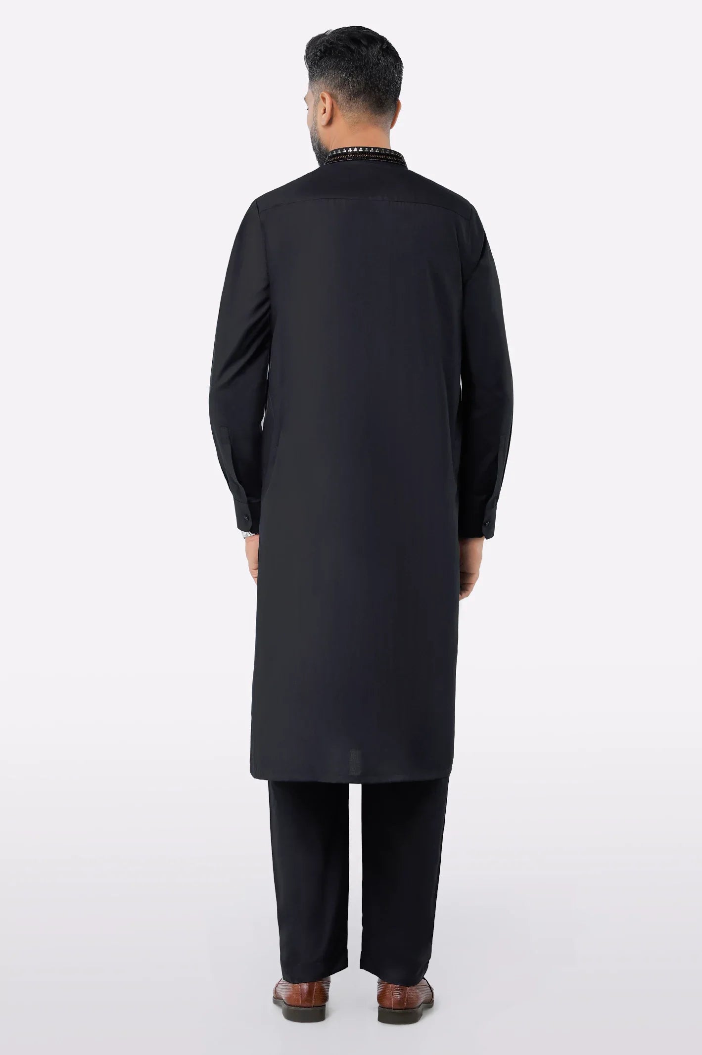 Black Wash & Wear Shalwar Kameez