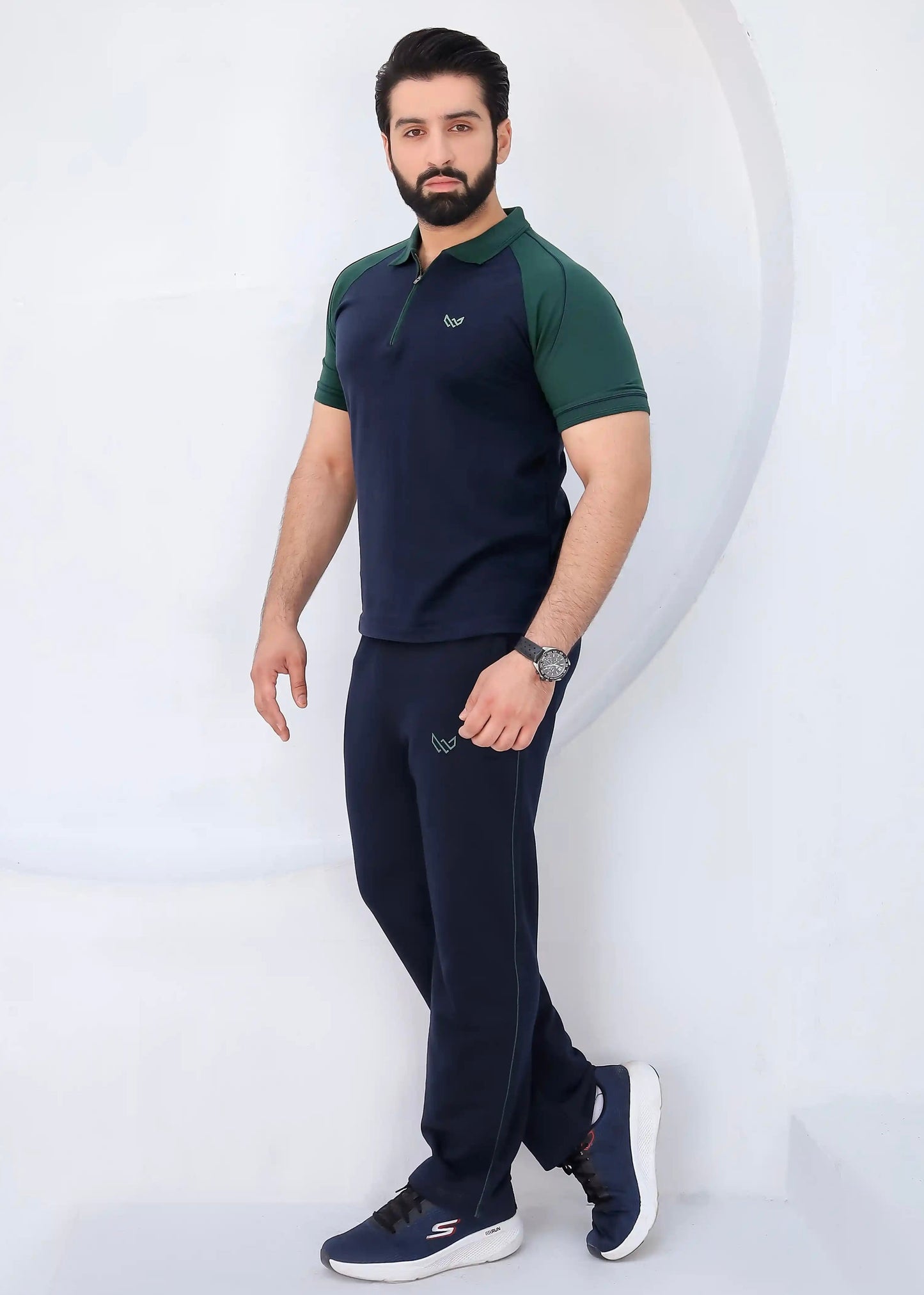 Green Pulse - Premium Cotton Polo Twinset