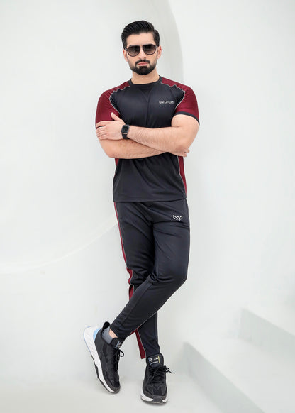 Topnotch Black/Burgundy - Dri-Fit