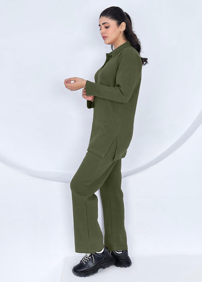 Olive Charm - Premium Cotton Twinset
