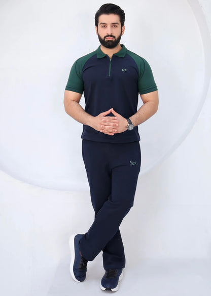 Green Pulse - Premium Cotton Polo Twinset