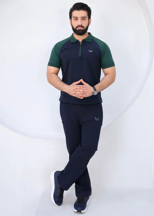 Green Pulse - Premium Cotton Polo Twinset