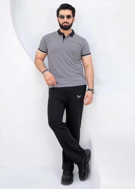 Graphite - Premium Cotton Polo Twinset