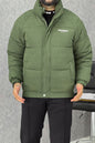 Warm Motif Pattern Padded Imported Puffer Jacket