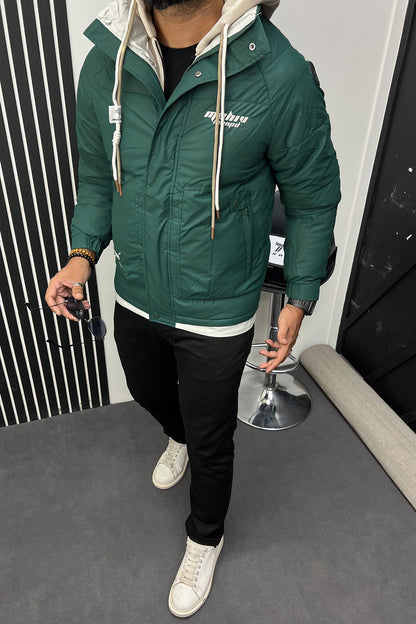 Winter Breeze Hood Style Imported Puffer Jacket