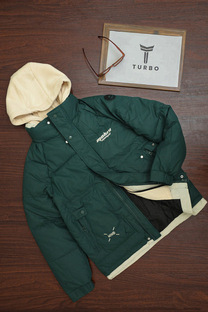 Winter Breeze Hood Style Imported Puffer Jacket