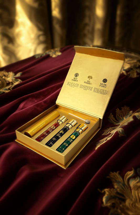 THE GOLD COLLECTION DISCOVERY SET | 3 Fragrances + Atomiser