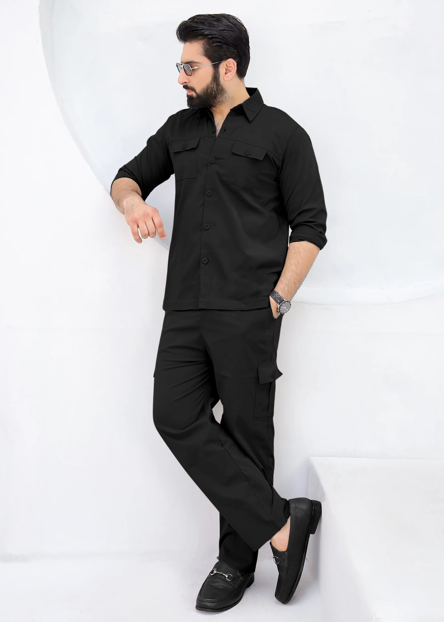 Matte Black - Premium Safari Suit