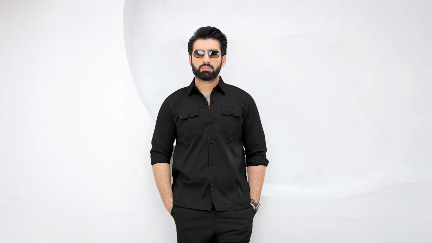 Matte Black - Premium Safari Suit