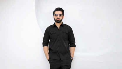 Matte Black - Premium Safari Suit