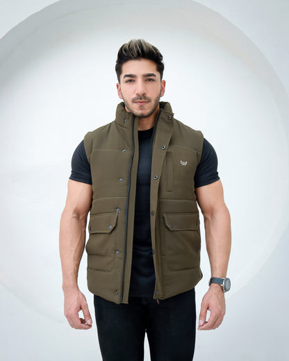 Trail Vest Jacket - Olive