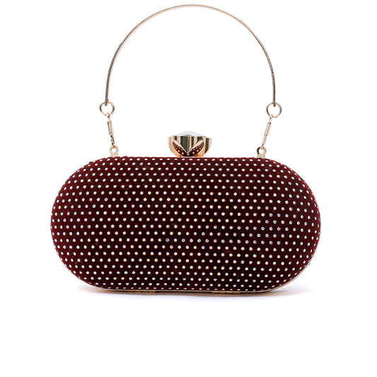 Maroon Fancy Clutch C00C20329