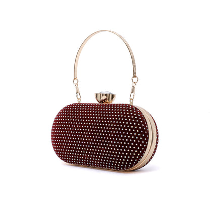 Maroon Fancy Clutch C00C20329
