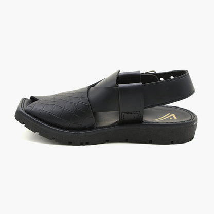 Boys Peshawari Sandal - Black