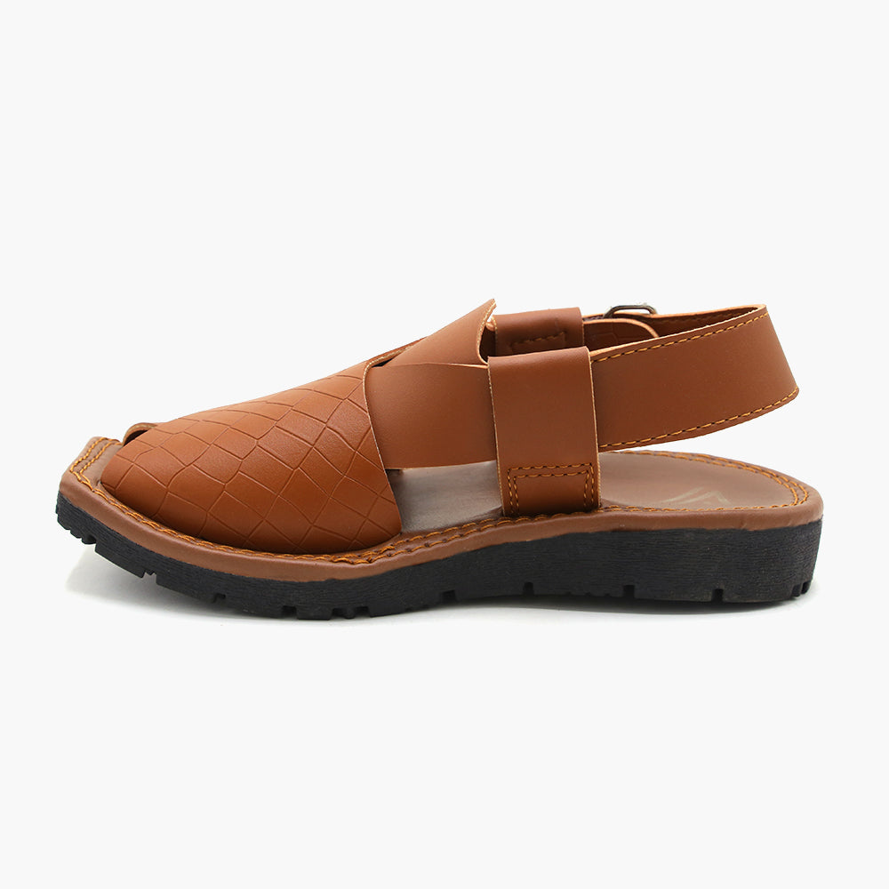 Boys Peshawari Sandal - Mustard