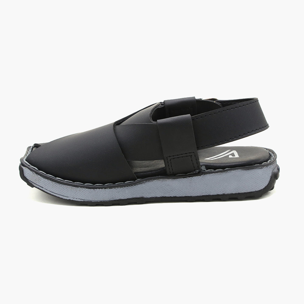 Boys Peshawari Sandal - Black