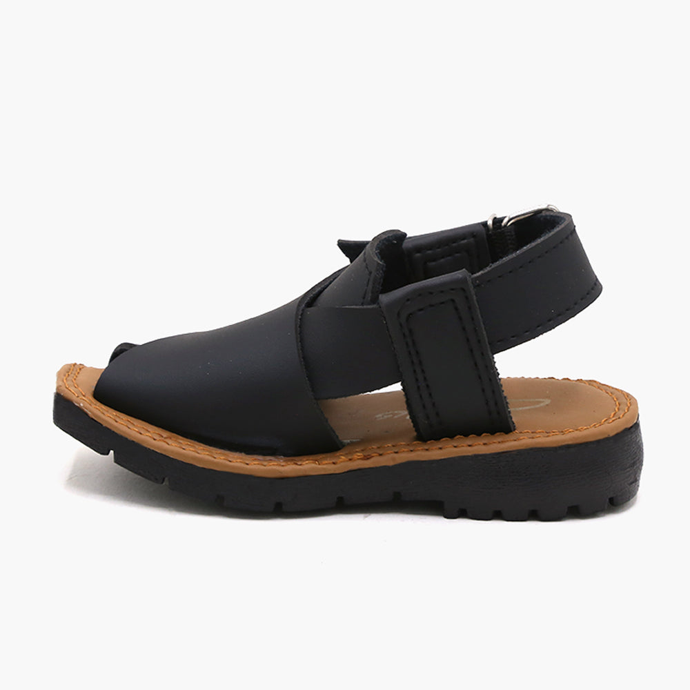 Boys Peshawari Sandal - Black