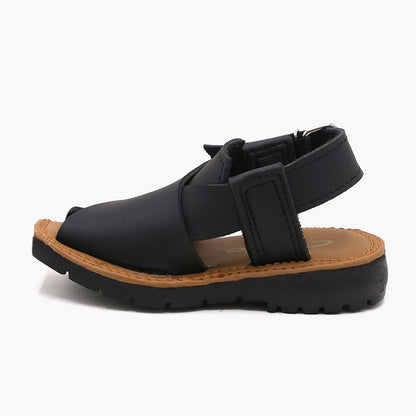 Boys Peshawari Sandal - Black