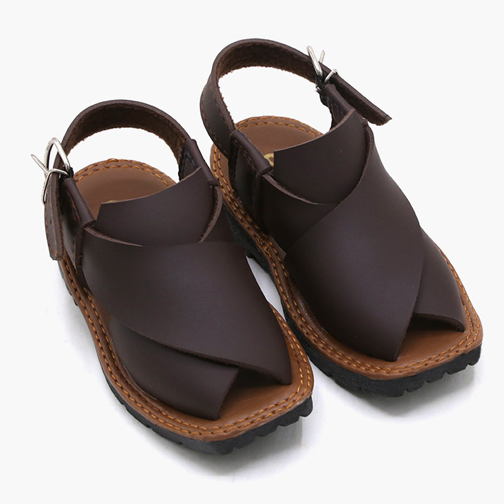 Boys Peshawari Sandal - Brown