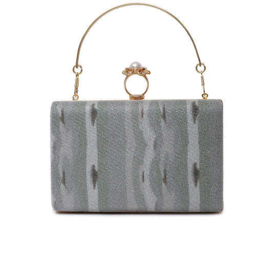 Grey Fancy Clutch C00C20355