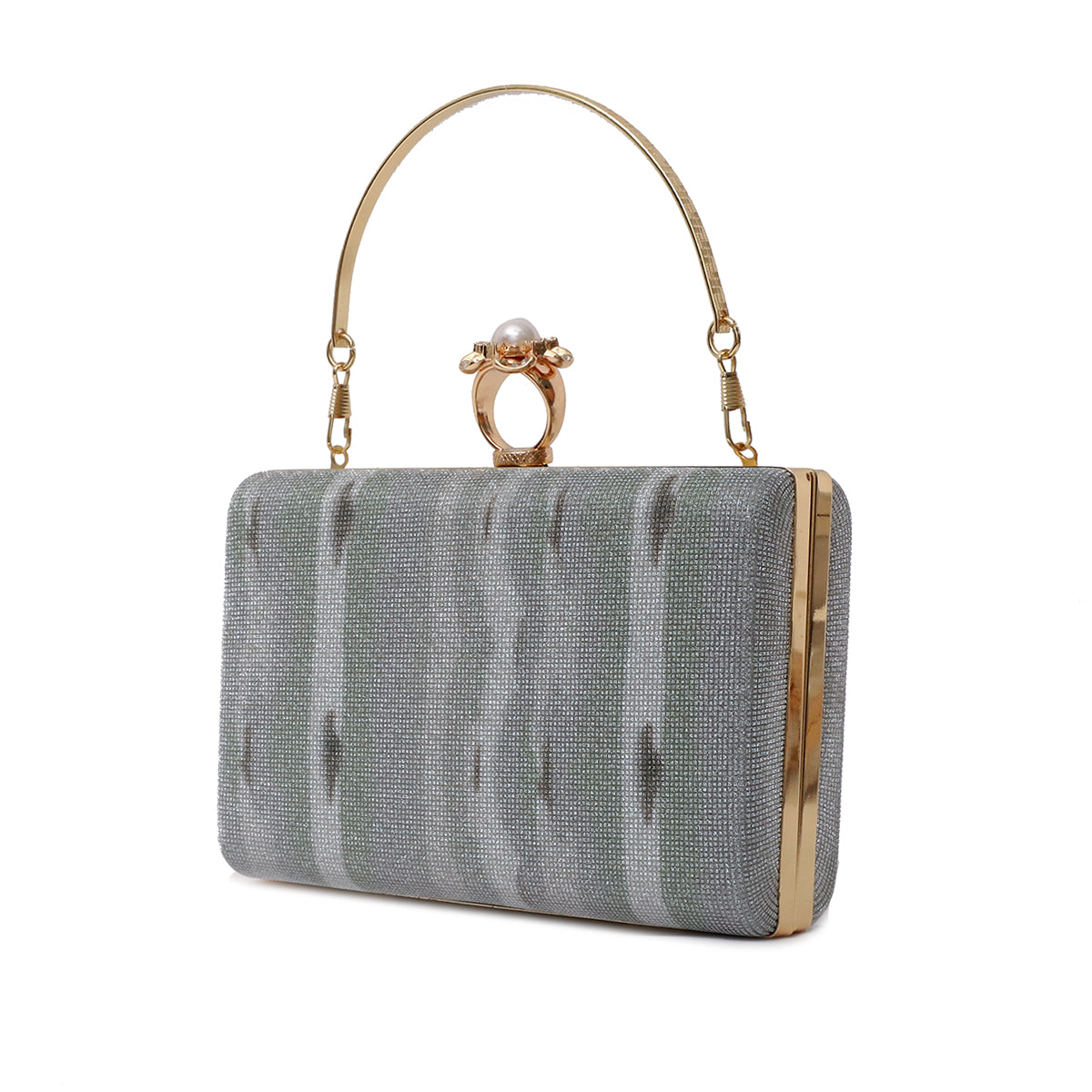 Grey Fancy Clutch C00C20355